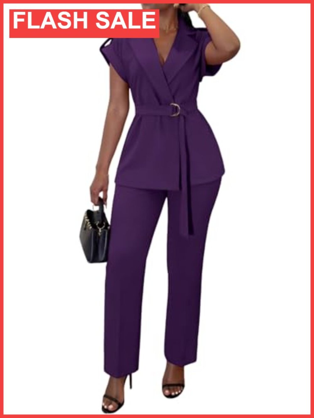 Women's 2 Piece Pant Suit Set Business Casual Stretch